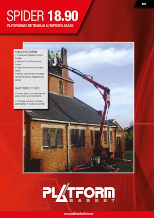 Nacelles à bras articulés sur chenilles Platform Basket SPIDER 18.90 PRO