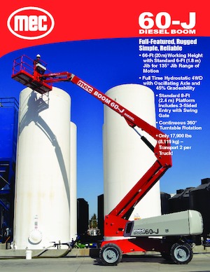 Nacelles télescopiques sur roues MEC 60-J