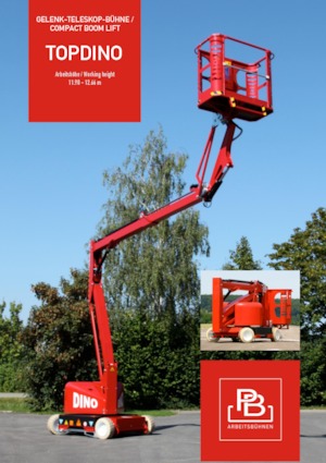 Nacelles à bras articulés sur roues PB PB TOPDINO 126 II