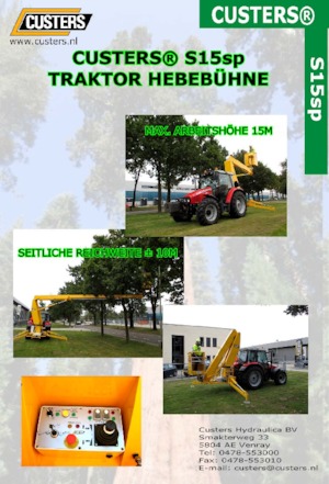 Nacelles à bras articulés sur roues Custers Traktor S12SP