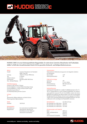 Chargeuses pelleteuses Huddig 1260 C