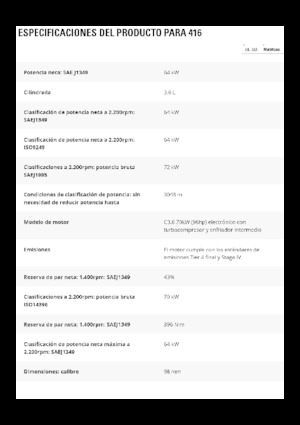 Chargeuses pelleteuses Caterpillar 416