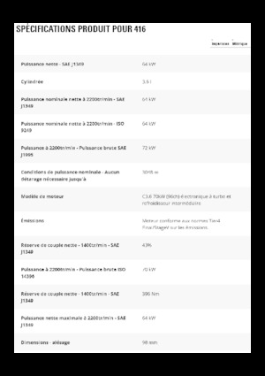 Chargeuses pelleteuses Caterpillar 416
