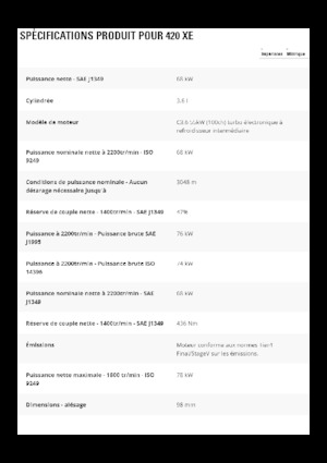 Chargeuses pelleteuses Caterpillar 420 XE