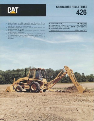 Chargeuses pelleteuses Caterpillar 426