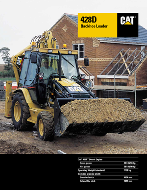 Chargeuses pelleteuses Caterpillar 428 D 4x4