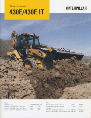 Chargeuses pelleteuses Caterpillar 430 E