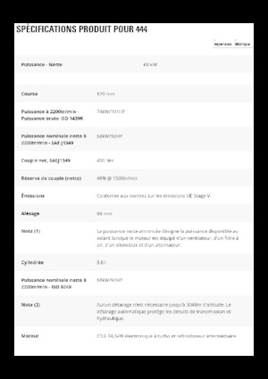 Chargeuses pelleteuses Caterpillar 444