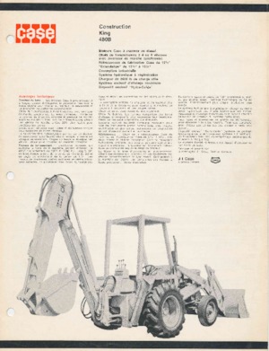 Chargeuses pelleteuses Case 480B