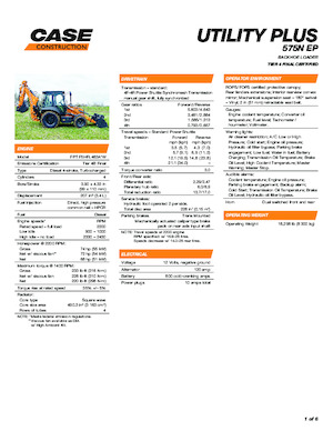 Chargeuses pelleteuses Case 575N EP Utility Plus