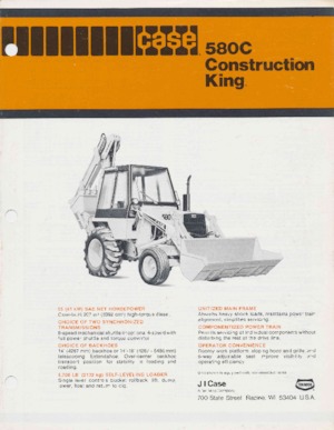 Chargeuses pelleteuses Case 580 C