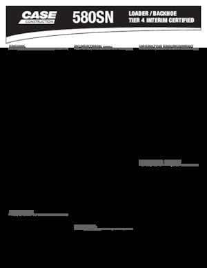 Chargeuses pelleteuses Case 580 SN