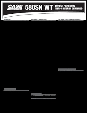 Chargeuses pelleteuses Case 580 SN WT