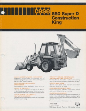 Chargeuses pelleteuses Case 580 Super D