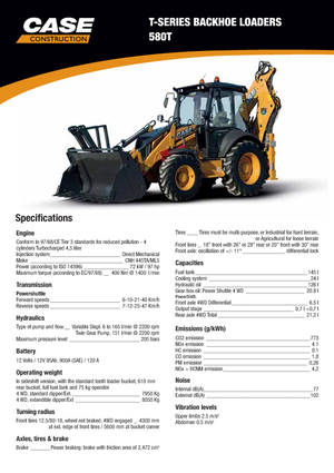Chargeuses pelleteuses Case 580T