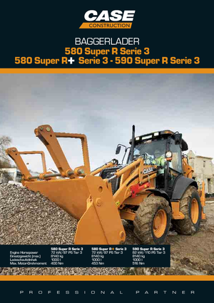 Chargeuses pelleteuses Case 590 Super R