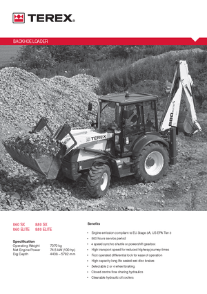 Chargeuses pelleteuses Terex 880 SX