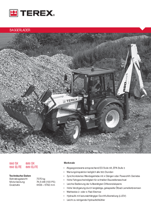 Chargeuses pelleteuses Terex 880 SX