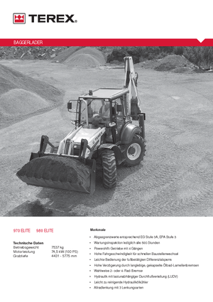 Chargeuses pelleteuses Terex 980 elite