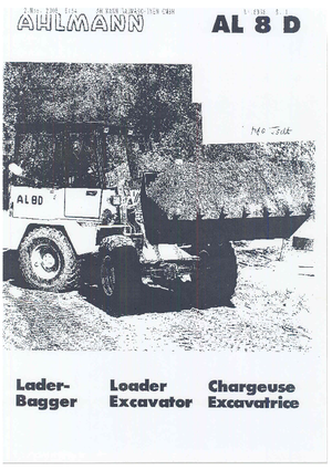 Chargeuses pelleteuses Ahlmann AL 8 D