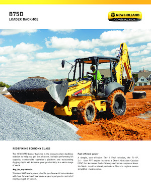 Chargeuses pelleteuses New Holland B75D