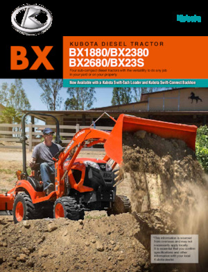 Chargeuses pelleteuses Kubota BX23S