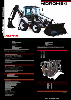 Chargeuses pelleteuses Hidromek HMK 102 B Alpha