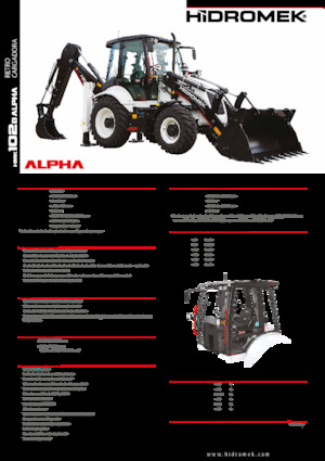Chargeuses pelleteuses Hidromek HMK 102 B Alpha