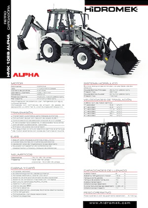 Chargeuses pelleteuses Hidromek HMK 102 B Alpha