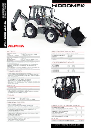 Chargeuses pelleteuses Hidromek HMK 102 B Alpha