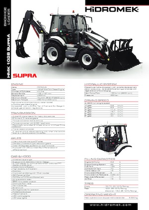Chargeuses pelleteuses Hidromek HMK 102 B Supra