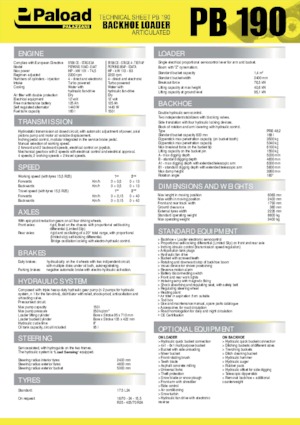 Chargeuses pelleteuses Palazzani PB 190