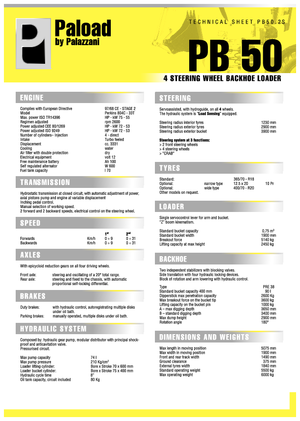 Chargeuses pelleteuses Palazzani PB 50.2