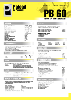 Chargeuses pelleteuses Palazzani PV 60.2