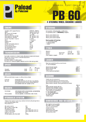 Chargeuses pelleteuses Palazzani PB 60