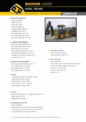 Chargeuses pelleteuses PowerPlus PBL400S