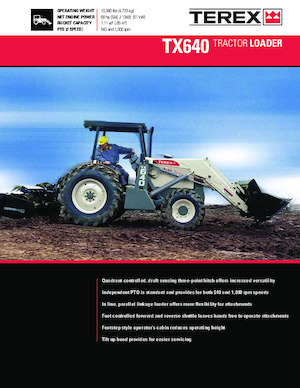Chargeuses pelleteuses Terex TX640