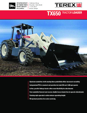 Chargeuses pelleteuses Terex TX650