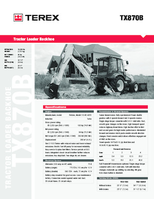 Chargeuses pelleteuses Terex TX870B