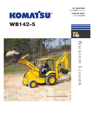 Chargeuses pelleteuses Komatsu WB 142-5