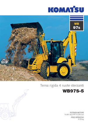 Chargeuses pelleteuses Komatsu WB97S-5E0