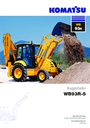 Chargeuses pelleteuses Komatsu WB93R-5 