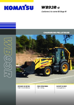 Chargeuses pelleteuses Komatsu WB93R-8E0
