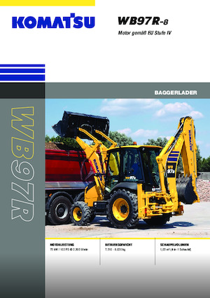 Chargeuses pelleteuses Komatsu WB97R-8E0