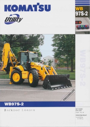 Chargeuses pelleteuses Komatsu WB97S-2