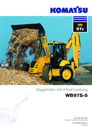 Chargeuses pelleteuses Komatsu WB97S-5 