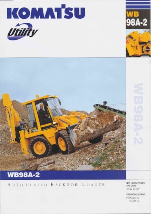 Chargeuses pelleteuses Komatsu WB98A-2