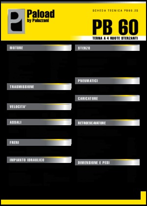 Chargeuses pelleteuses Palazzani PB 60