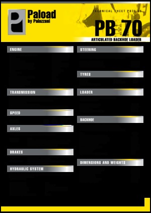 Chargeuses pelleteuses Palazzani PB 70