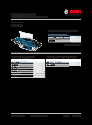 Ponceuses à bande Bosch GBS 75 AE
